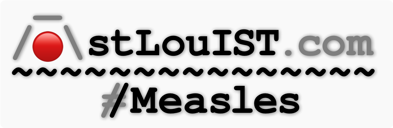 Measles logo treatment